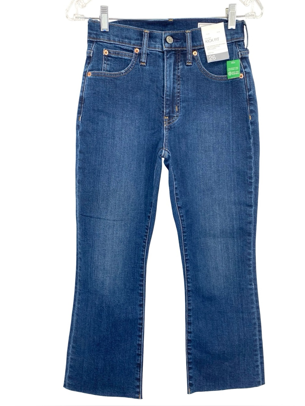 Gap Kick Fit High Rise Ankle Stretch Jeans Size 26 Petite New